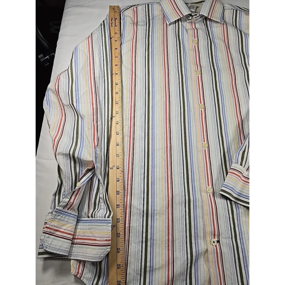 Vintage Banana Republic Stripe Button‎ Down Shirt Medium Heritage